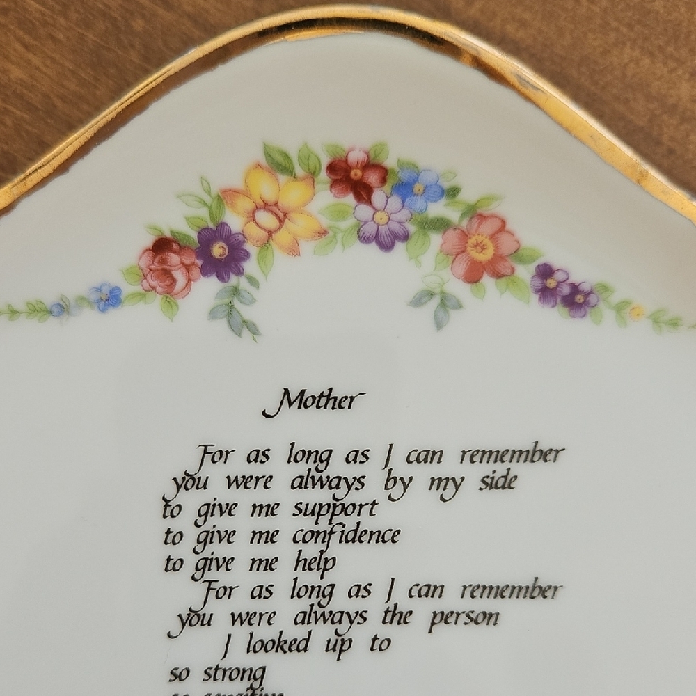 Vintage Plate For Mother - Picture 3 of 8